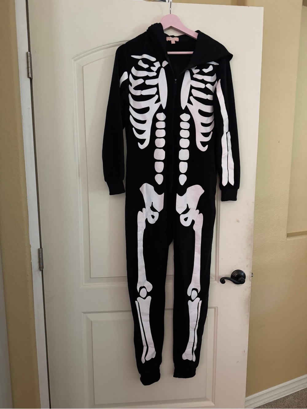 Skeleton Onesie oCostume - Hooded Zip Romper